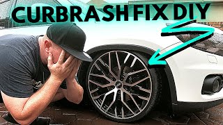 CURB RASH REPAIR On Alloy Wheel Rim HOW TO Repair Diamond Cut Finish [upl. by Allertse]