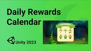 Daily Rewards v20  Calendar Tutorial  Unity 2023 [upl. by Isma294]