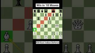 Chess trick for White  East Indian Defence chess chessshorts chesstricks [upl. by Ettenom]