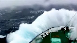 Massive storm and Huge waves at Drake passage Good ending [upl. by Nylrak]