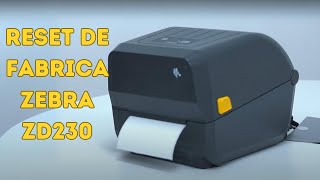 Como fazer o Reset de Fábrica da impressora Zebra ZD220230  RESTAURAÇÃO DE PADRÕES DE FABRICA [upl. by Mureil]