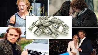 Sam Heughans ★ Net Worth ★ Girlfriend ★ Family ★ Cars ★ Fashions  2017  Outlander Star [upl. by Wystand217]