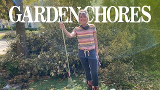 GARDEN CHORES Prepping Beds for Tulip Bulb Planting  Linda Vater [upl. by Yendic]