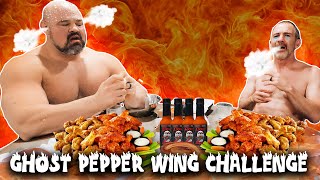 GHOST PEPPER HOT WING CHALLENGE Ft BRYAN CALLEN  SPICY SIT DOWNS [upl. by Eked834]