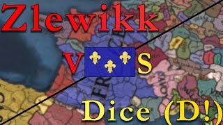 EU4 Double Timelapse  France  D vs Zlewikk [upl. by Anilek]