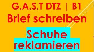 GAST DTZ B1 Briefe schreiben Prüfung B1 Neu 2024 [upl. by Tigdirb106]