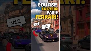 RACE IN PARIS FERRARI 812 GTS MANSORY VS 488 PISTA supercars fast ferrari race cartok [upl. by Meave]