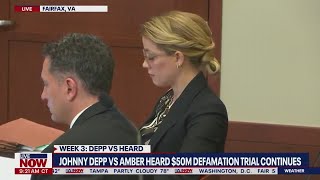 Johnny Depp trial Amber Heard uncooperative during police visit officer testifies [upl. by Brower]