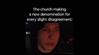 Denominations be Like shorts jesus christ christianity god church meme [upl. by Lleznod]