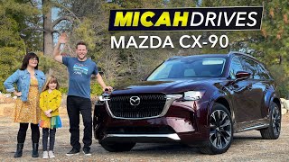 2024 Mazda CX90 Review  The Smoothest 3Row Family SUV [upl. by Vaasta]