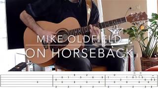 On Horseback Mike Oldfield  Fingerstyle Passages w Tabs 5 [upl. by Emmeline521]