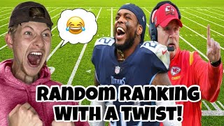 Randomly Ranking NFL Players with a TWIST [upl. by Halian373]