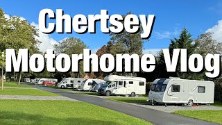 Chertsey Camping amp Caravan Club Motorhome Vlog CRAZY WEATHER [upl. by Bolte]