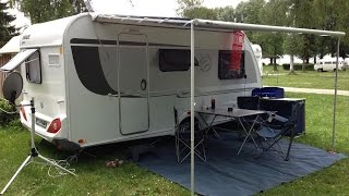 Wohnwagen Knaus Sport 450 FS im Test [upl. by Gninnahc]