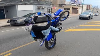 2023 YZ85 GETS BUSY THRU THE STREETS  ONEWAY RIDE [upl. by Rachelle]