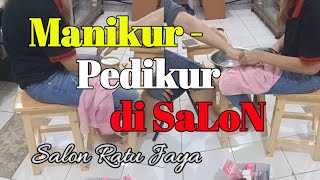 manikur kuku sambil bercerita  MANIKUR KUKU cantik  Salon RATU JAYA manikur pedicureatsalon fyp [upl. by Odlaumor475]