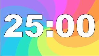 Minuteur 25min MOOD LIGHTAlarme🚨 Compte à Rebours 25 Minutes Minuterie 25 Minutes Décompte 25min [upl. by Cordeelia350]