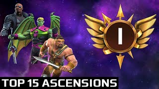 The 15 BEST Champions to Ascend In MCOC [upl. by Onitnelav]