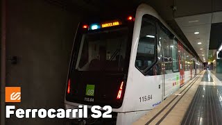 S2  Ferrocarrils de la Generalitat  Ruta Completa [upl. by Ahsotan994]