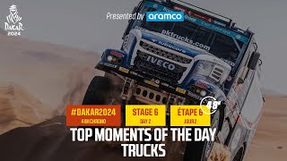 Trucks Top moments  Stage 6  Dakar2024 [upl. by Drabeck]