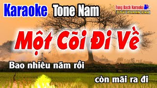 Một Cõi Đi Về  Karaoke Beat Chuẩn  Tông Nam  Karaoke Nhạc Sống Tùng Bách [upl. by Dione437]