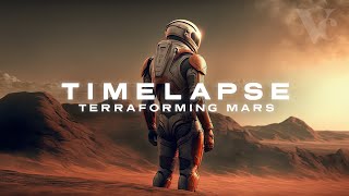 Timelapse of Mars Terraforming  2021 3020   Mars Terraforming NASA [upl. by Trebma301]