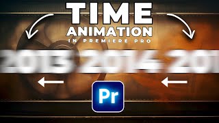 SCROLLING Timeline YEAR ANIMATION In Premiere Pro [upl. by Jereld]