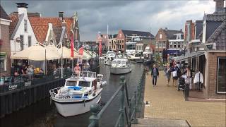 Lemmer Ijsselmeer Niederlande  Netherlands  07 2017  Lemmer Downtown Beach amp Pumping Station [upl. by Ekim]