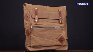 PaCanva Heritage  Vintage Travel Laptop Canvas Backpack 22L [upl. by Danella187]