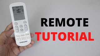 Samsung Air Conditioner Remote Tutorials  How to Use and Functions [upl. by Tavia]