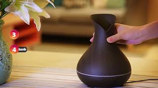 Essential Oil Diffuser Aroma Diffuser 400ml Wood [upl. by Larry843]