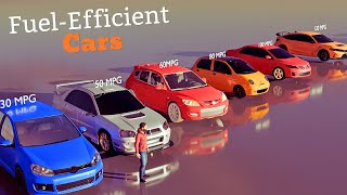 Comparison Most Fuel Efficient Cars 2024 [upl. by Margette]