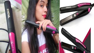 Nova NHS 840 Hair straightener Live demo And Review Video [upl. by Farrell]