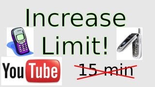 Increase Your YouTube Upload Length to 12 Hours and 20 GB For Basic Users [upl. by Sapowith]