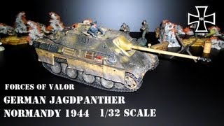 Forces of Valor German Jagdpanther Normandy 1944 132 scale Military Tank [upl. by Lalaj]