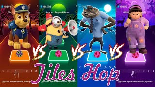 Chase 🆚 Minions 🆚 Hotel Transylvania 🆚 Turning Red  Tiles Hop EDM Rush [upl. by Nealon]