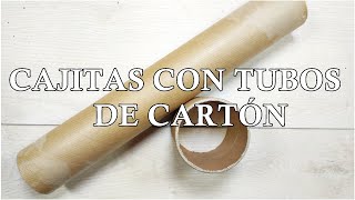 Preciosas Cajitas con Tubos de Cartón [upl. by Mills]