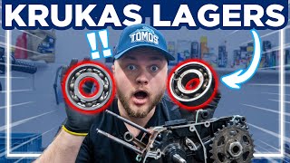 Tomos krukas lagers vervangen tutorial Blok splitsen [upl. by Lika]