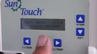 How to put a Pentair SunTouch Controller in service mode to clean your pool filter [upl. by Meelak]