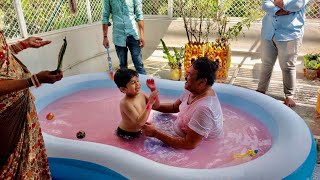 Minister Talasani Srinivas Yadav Holi Celebrations With his Grand Son Talasani Tarak [upl. by Latsyrhc]