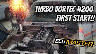 Turbo Vortec 4200 First Start on ECU Master Black [upl. by Amar]