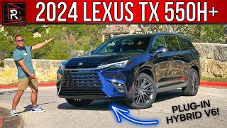 The 2024 Lexus TX 550h Is A 3Row PlugIn Hybrid With V6 Power In A Pragmatic Package [upl. by Quitt600]