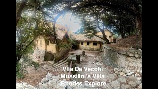 Villa De Vecchi Mussilinis Abandoned Villa Rhodes Greece Explore abandoned urbex [upl. by Mchale]