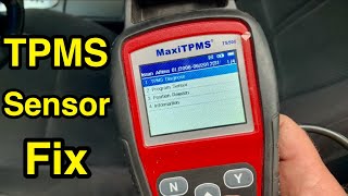 How to replace amp reprogram TMPS sensors using MaxiTPMS tool Tire Pressure Monitoring System relearn [upl. by Mikihisa261]