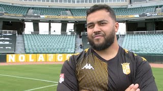 Interview Jarred Adams NOLA Gold fullback [upl. by Goldfarb]