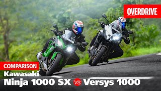 2020 Kawasaki Ninja 1000 SX vs Versys 1000  Which is the sport tourer to buy  OVERDRIVE [upl. by Cirderf573]