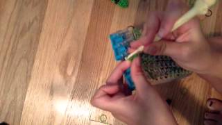 Creeper Face Rainbow Loom Tutorial [upl. by Yekcir779]