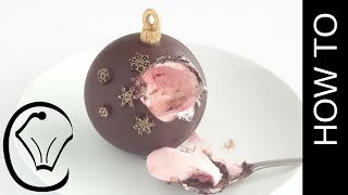 How To Make Mousse Filled Chocolate Christmas Baubles by Cupcake Savvys Kitchen [upl. by Brod]