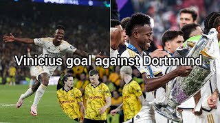 Vinicius Jr goal for Real Madrid against Dortmund in champions league final [upl. by Swisher35]