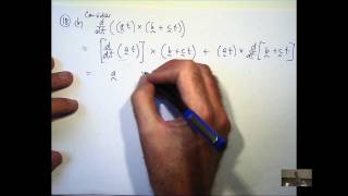 Cross product differentiation example [upl. by Pearle]